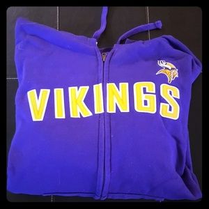 Vikings zip up hoodie.